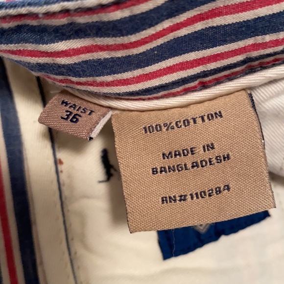 Bills Khakis Red White Blue Striped Men’s Shorts - Picture 6 of 11